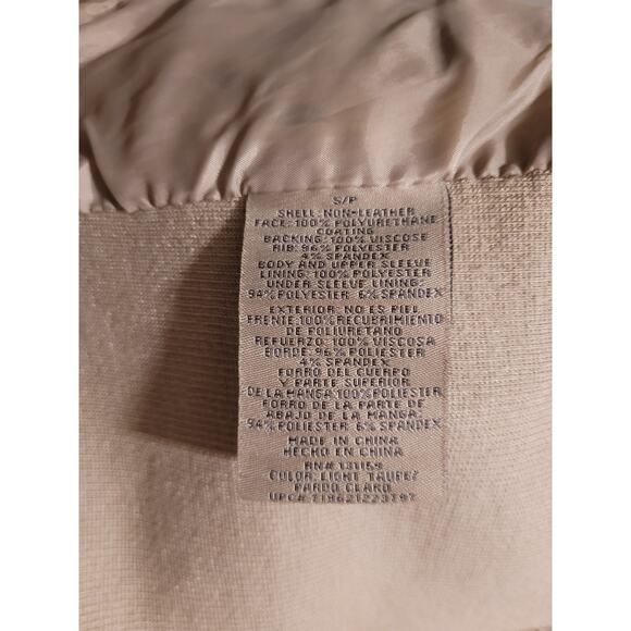 Sebby Collection - Women's Small Vegan Leather Bomber Jacket - Picture 10 of 11